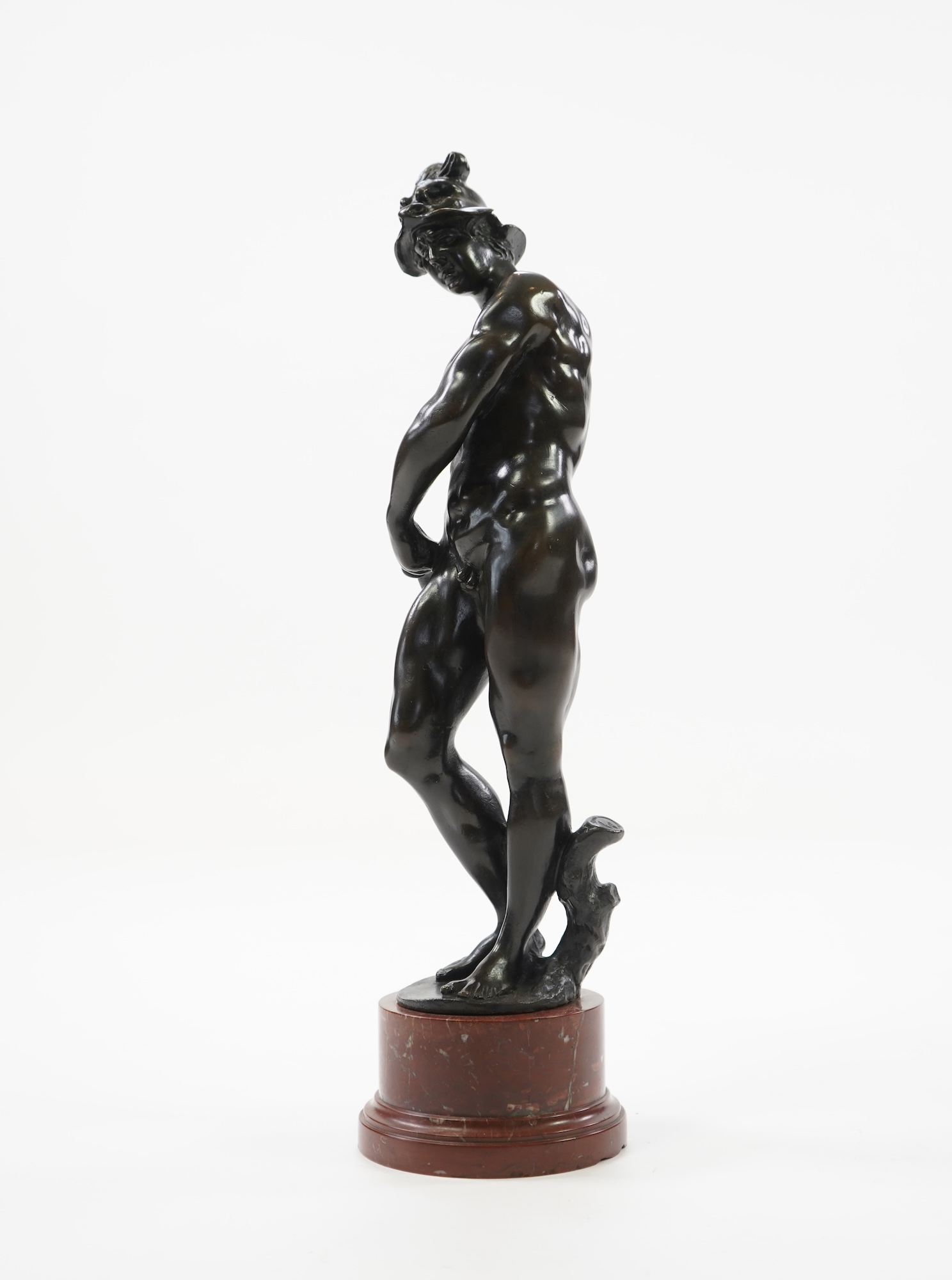 After Tiziano Aspetti (1565-1607). A patinated bronze figure of Vulcan, French, late 19th/early 20th century